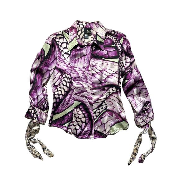 Archive snake print Graphic silk shirt - Picture 1 of 3